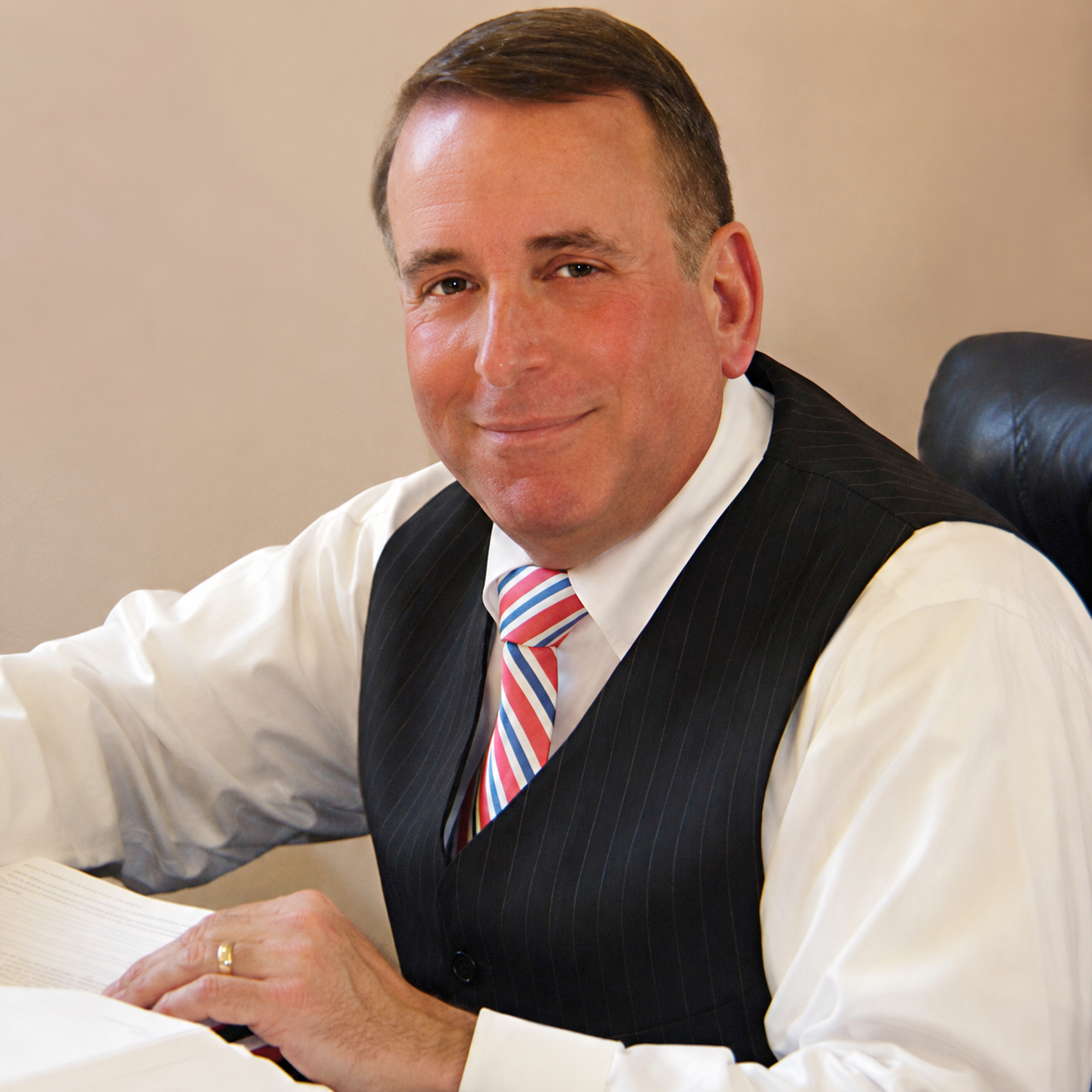 Attorney working on legal documents